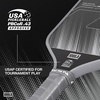 image:imageJOOLA Ben Johns CAS 16mm Carbon Fiber Pickleball Paddle  CAS Surface Tech  Control amp Power Paddle  USAP Approved  Aero Curve  FeelTec Pure Grip  NFC ChipShadow Gray