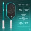 image:imageJOOLA Ben Johns Hyperion CFS Pickleball Paddle  Carbon Surface with High Grit amp Spin Elongated Handle USAPA Approved Ben Johns PaddleCrash Aqua