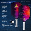 image:imageJOOLA Ben Johns Hyperion Pickleball Paddle  Select Raw Carbon Surface or Carbon Abrasion Surface for Increased Power and Spin  Elongated Grip Handle  Carbon Fiber Pickleball Paddle  USAP ApprovedHyperion  CAS  135mm with Cover