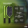 image:imageJOOLA Double Vision 16mm Pickleball Paddle  Signature and Standard Shape  Aramid Surface for Softer Responsive Touch  SK Film for Reduce Vibration  USAP Approved  NFC Chip EnabledSurge Green