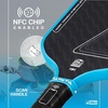 image:imageJOOLA Double Vision 16mm Pickleball Paddle  Signature and Standard Shape  Aramid Surface for Softer Responsive Touch  SK Film for Reduce Vibration  USAP Approved  NFC Chip EnabledBolt Blue