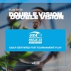 image:imageJOOLA Double Vision 16mm Pickleball Paddle  Signature and Standard Shape  Aramid Surface for Softer Responsive Touch  SK Film for Reduce Vibration  USAP Approved  NFC Chip EnabledBolt Blue