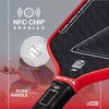 image:imageJOOLA Double Vision 16mm Pickleball Paddle  Signature and Standard Shape  Aramid Surface for Softer Responsive Touch  SK Film for Reduce Vibration  USAP Approved  NFC Chip EnabledBlaze Red