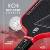 image:imageJOOLA Double Vision 16mm Pickleball Paddle  Signature and Standard Shape  Aramid Surface for Softer Responsive Touch  SK Film for Reduce Vibration  USAP Approved  NFC Chip EnabledBlaze Red