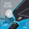 image:imageJOOLA Double Vision 16mm Pickleball Paddle  Signature and Standard Shape  Aramid Surface for Softer Responsive Touch  SK Film for Reduce Vibration  USAP Approved  NFC Chip EnabledBolt Blue