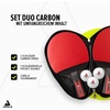 image:imageJOOLA Duo Carbon Ping Pong Paddles Set of 2  Professional Table Tennis Paddles Three Advanced White 3 Star Tournament Ping Pong Balls and Carrying Case  Advanced Table Tennis Rackets