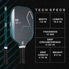 image:imageJOOLA Essentials Dash Pickleball Paddle  Lightweight Paddle for All Ages Fiberglass Sandblasted Surface for Spin Cool Press Construction for Added Durability USAP Approved NFC Chip Enabled