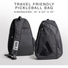 image:imageJOOLA Everyday Sling Bag  Lightweight Pickleball Backpack Holds 2 Paddles  Crossbody Bag with Bottle Pocket amp CarabinerBlack