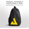 image:imageJOOLA Everyday Sling Bag  Lightweight Pickleball Backpack Holds 2 Paddles  Crossbody Bag with Bottle Pocket amp CarabinerBlackYellow