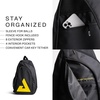 image:imageJOOLA Everyday Sling Bag  Lightweight Pickleball Backpack Holds 2 Paddles  Crossbody Bag with Bottle Pocket amp CarabinerBlackYellow
