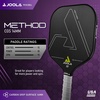 image:imageJOOLA Method Pickleball Paddle with Smooth or Textured Carbon Grip Surface Technology for Maximum Spin and Control  Polypropylene Honeycomb Core Pickleball Racket Available in 12mm and 14mm