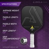 image:imageJOOLA Method Pickleball Paddle with Smooth or Textured Carbon Grip Surface Technology for Maximum Spin and Control  Polypropylene Honeycomb Core Pickleball Racket Available in 12mm and 14mm