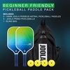 image:imageJOOLA Perseus Astral Pickleball Paddles Set of 2  Includes 2 Pickleball Paddles 4 Balls amp Sling Bag  Cold Press Carbon Surface  Lightweight Beginner Friendly  USAP Approved  NFC Enabled