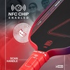 image:imageJOOLA Perseus Heat Vision 16mm Pickleball Paddle  Textured Carbon Fiber Surface for Spin  SK Film for Reduced Vibration  USAP Approved  NFC Chip EnabledIgnite Blaze Red