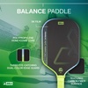 image:imageJOOLA Perseus Heat Vision 16mm Pickleball Paddle  Textured Carbon Fiber Surface for Spin  SK Film for Reduced Vibration  USAP Approved  NFC Chip EnabledCharge Surge Green