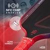 image:imageJOOLA Perseus Heat Vision 16mm Pickleball Paddle  Textured Carbon Fiber Surface for Spin  SK Film for Reduced Vibration  USAP Approved  NFC Chip EnabledIgnite Blaze Red