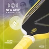 image:imageJOOLA Perseus Heat Vision 16mm Pickleball Paddle  Textured Carbon Fiber Surface for Spin  SK Film for Reduced Vibration  USAP Approved  NFC Chip EnabledFlash Yellow