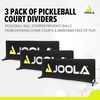 image:imageJOOLA Pickleball Court Barrier 3 Pack  Pro Style Dividers for Pickleball Court  Pickleball Equipment To Keep Pickleball Balls Away From Adjoining Pickleball Nets  Boundary amp Court Markers 05x14m