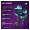 image:imageJOOLA Pickleball Paddle Journey and Seneca  Select Fiberglass or Carbon Fiber Surface  Lightweight Paddles  Control amp Power Rackets for Beginners to Intermediates  USAP Approved  Multiple StylesSeneca  Carbon Surface 16mm