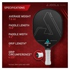 image:imageJOOLA Pickleball Paddles  Textured Carbon Grip Surface for Spin Control amp Power  Select Hyperion Vision or Radius Shapes  Lightweight Durable Rackets  Polypropylene Core  USAP ApprovedRadius  Carbon Surface