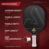 image:imageJOOLA Pickleball Paddles  Textured Carbon Grip Surface for Spin Control amp Power  Select Hyperion Vision or Radius Shapes  Lightweight Durable Rackets  Polypropylene Core  USAP ApprovedRadius  Carbon Surface