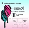 image:imageJOOLA Pickleball Paddles Set of 2  Multiple Colors  Reinforced Fiberglass Surface  Lightweight Durable BeginnerFriendly Racket Design  Set Includes Balls amp Bag  USAP ApprovedSet  TealPink