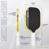 image:imageJOOLA Pro V Pickleball Paddle  14mm16mm  Raw Carbon Fiber Textured Surface  Enhanced Frame amp Propulsion Core USAPA amp UPAA Certified NFC Chip Enabled Premium Control amp Lightweight Performance16mm  Slim Grip