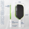 image:imageJOOLA Pro V Pickleball Paddle  14mm16mm  Raw Carbon Fiber Textured Surface  Enhanced Frame amp Propulsion Core USAPA amp UPAA Certified NFC Chip Enabled Premium Control amp Lightweight Performance16mm  Standard Grip
