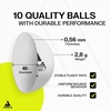 image:imageJOOLA Quattro Ping Pong Paddles Set of 4  Includes 10 Advanced 3 Star Ping Pong Balls and Storage Case  4 Competition Table Tennis Paddles to Help Improve Your Game with More Spin and Speed