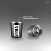 image:imageJOOLA Tumbler Set  Two 360 ml Insulated Stainless Steel Cups Keeps Drinks Cold or Hot Portable to Stay hydrated on the goBlack and White