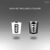 image:imageJOOLA Tumbler Set  Two 360 ml Insulated Stainless Steel Cups Keeps Drinks Cold or Hot Portable to Stay hydrated on the goBlack and White