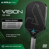 image:imageJOOLA Vision Pickleball Paddle with Textured Carbon Grip Surface Technology for Maximum Spin and Control with Added Power  Polypropylene Honeycomb Core Pickleball Racket 16mm
