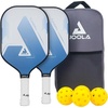 image:imageJOOLA Pickleball Paddles Set of 2  Multiple Colors  Reinforced Fiberglass Surface  Lightweight Durable BeginnerFriendly Racket Design  Set Includes Balls amp Bag  USAP ApprovedTundra Set