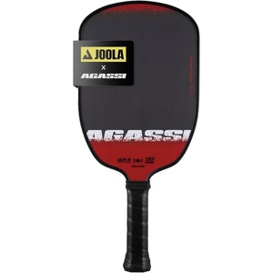 image:imageJOOLA AgassiGRAF Champion Set with Pickleball Paddles Balls amp Sling Bag  Sandblasted Pickleball Racket  Agassi Shape with Extended Sweet Spot  UPAA Certified  USAP Approved  NFC Chip EnabledSingle  16mm Carbon  Agassi Edge