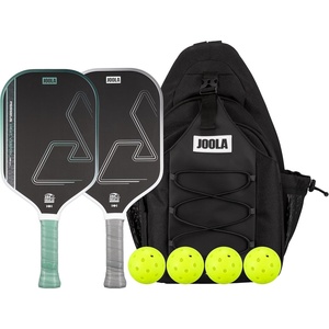 image:imageJOOLA Heat Vision Pickleball Paddles Set of 2  Includes 2 Pickleball Paddles 4 Balls amp Sling Bag  Lightweight USAPA Approved Carbon Fiber Paddle HeatPressed Handle for Extra Stability NFC Chip