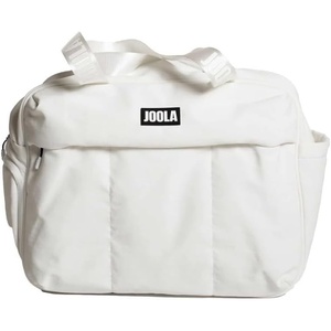 image:imageJOOLA Overnight Puff Bag  Lightweight Travel Duffel with Padded Laptop Sleeve Ventilated Shoe Pocket Water Bottle Storage Multiple Secure Zip Pockets amp Quilted Design for Work Gym amp Weekend TripsWhite