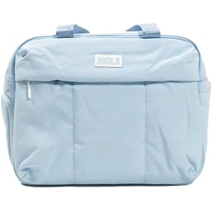 image:imageJOOLA Overnight Puff Bag  Lightweight Travel Duffel with Padded Laptop Sleeve Ventilated Shoe Pocket Water Bottle Storage Multiple Secure Zip Pockets amp Quilted Design for Work Gym amp Weekend TripsBlue Breeze