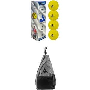 image:imageJOOLA Primo Pickleball Balls  4 Pack Essentials Sling Pickleball Bag  Fits 2 Rackets and 4 Balls