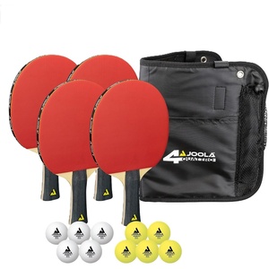 image:imageJOOLA Quattro Ping Pong Paddles Set of 4  Includes 10 Advanced 3 Star Ping Pong Balls and Storage Case  4 Competition Table Tennis Paddles to Help Improve Your Game with More Spin and Speed
