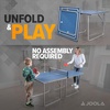 image:imageJOOLA Midsize Compact Ping Pong Table Great for Small Spaces and Apartments  MultiUse Free Standing  Compact Storage Fits in Most Closets  Table Tennis Net Set Included  No Assembly RequiredBlue