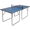 image:imageJOOLA Midsize Compact Ping Pong Table Great for Small Spaces and Apartments  MultiUse Free Standing  Compact Storage Fits in Most Closets  Table Tennis Net Set Included  No Assembly RequiredBlue