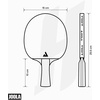 image:imageJOOLA Hugo Calderano Carbon Pro Table Tennis Racket Set  Includes CompetitionLevel Racket with ITTFApproved Micron Rubbers and Carbon Fiber Blade 3Star Tournament Balls amp Protective Carry Case