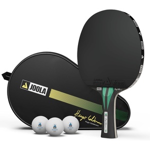 image:imageJOOLA Hugo Calderano Carbon Pro Table Tennis Racket Set  Includes CompetitionLevel Racket with ITTFApproved Micron Rubbers and Carbon Fiber Blade 3Star Tournament Balls amp Protective Carry Case