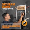 image:imageJOOLA Game Room Organizer with Ping Pong Paddle Holder Table Tennis Ball Basket Scoreboard and Chalkboard